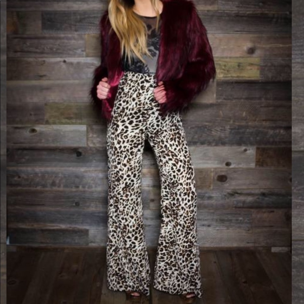 Show Me Your Mumu Leopard Print Pants